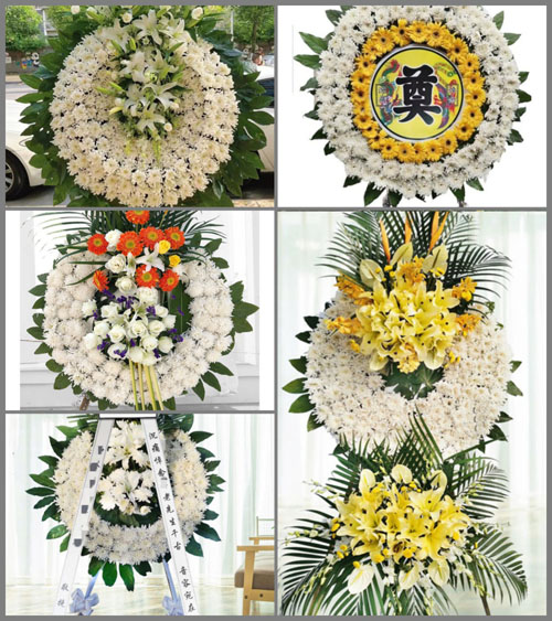 山东青岛莱西市店埠镇七间房村花圈速递